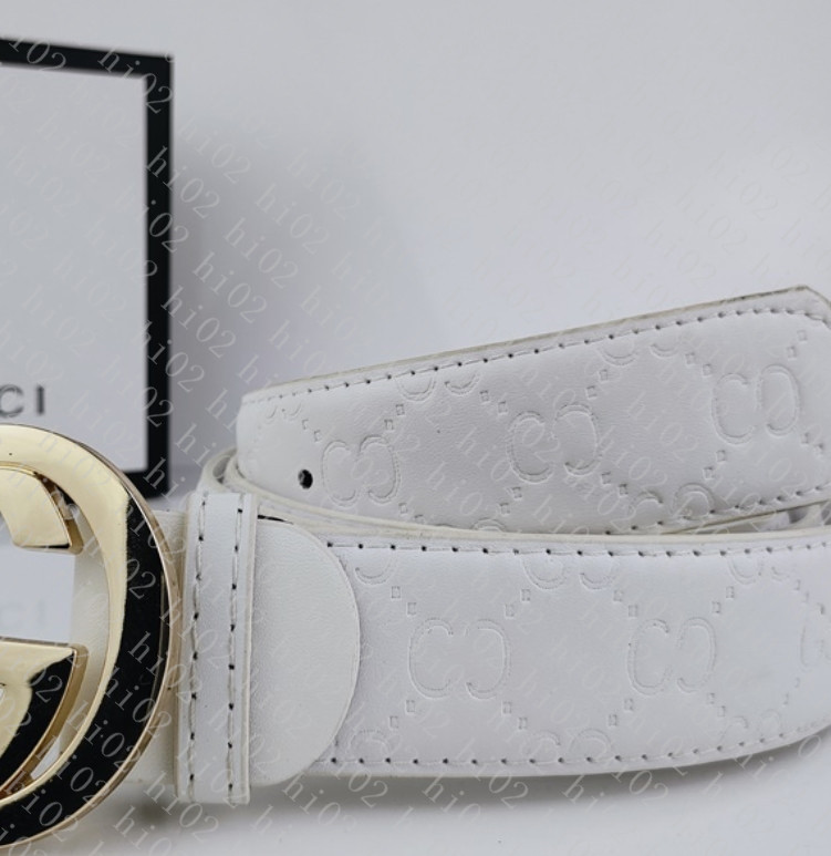 

2022 Mens Designer Belt Men Great Quality Chain Luxury Genuine Leather Fashion Belts Woman Womens Belt Black Double G Smooth Buckle Waistband aaa, Belts+box