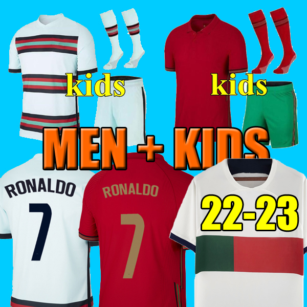 

20 21 Portuguesa JOAO FELIX soccer jerseys RUBEN NEVES BERNARDO BRUNO RONALDO FERNANDES Portugieser 2021 Portuguese football shirt Men Kids kit sets, Away kids