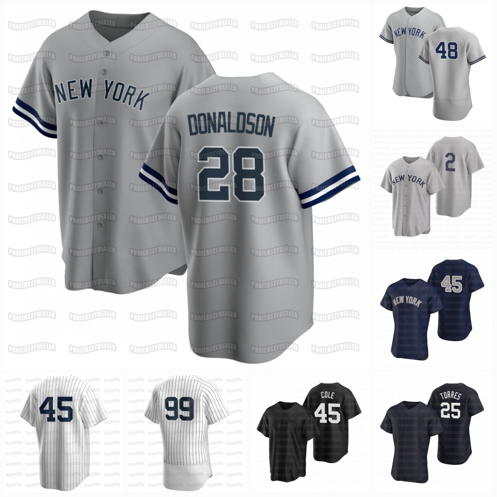 

28 Josh Donaldson Anthony Rizzo Derek Jeter 2021 Yankees Jersey Aaron Judge Joey Gallo Gerrit Cole DJ LeMahieu Gleyber Torres Isiah Kiner-falefa, Grey without name womens s-2xl