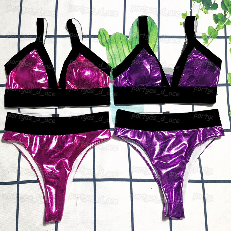 Luxury Jelly Color Bikinis Designer Womens High Waist Swimsuit Girls Ladies Beach Bra Thongs