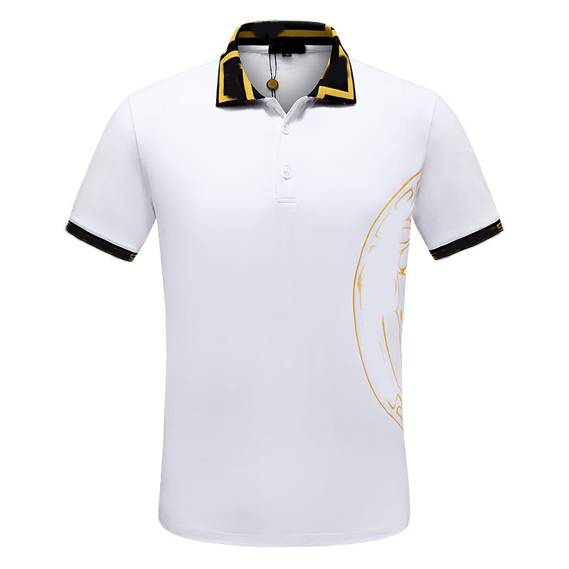 2022 nouveau polo de haute qualité été classique décontracté à manches courtes hommes s revers t-shirt designer02