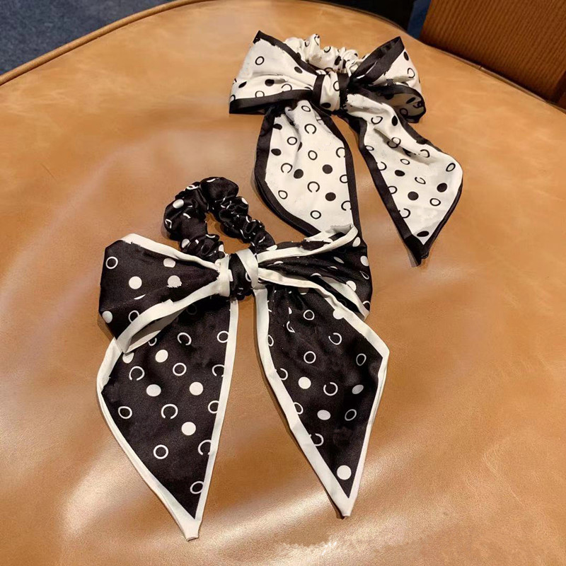 

Classic Designer C-Letters Ribbon Big Bowknot Hair Rubber Bands Scrunchies Hairbands Large Intestine Ties Ropes Ponytail Holder Accessories