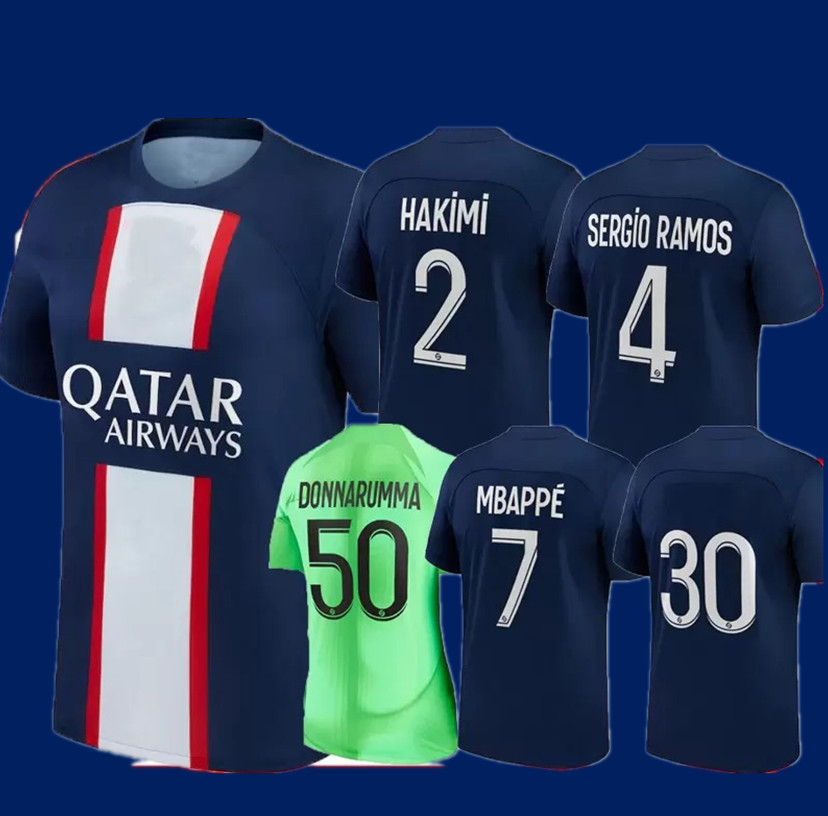 

HAKIMI SERGIO RAMOS maillot de foot 21 22 23 soccer jersey special Champions 2022 2023 MBAPPE shirt men kids 3RD 4th Maillots VERRATTI MARQUINHOS DI MARIA KEAN pSGs, Black