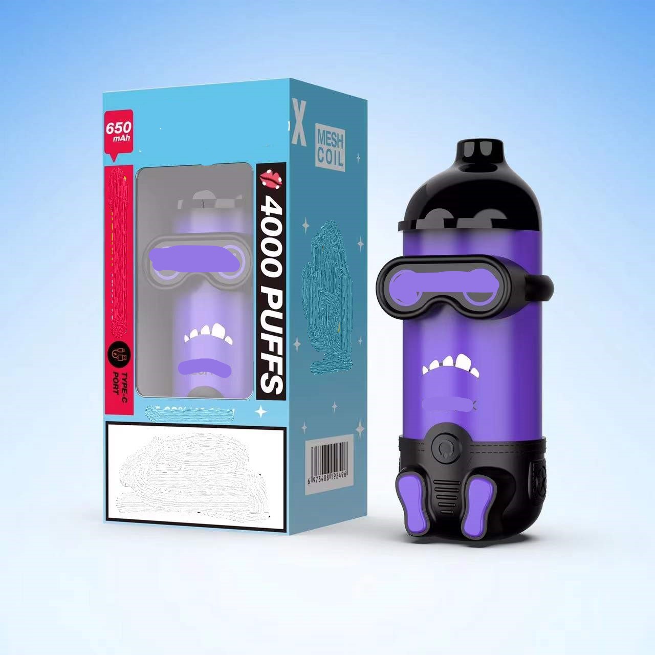 

Disposable Device Electronic Cigarettes MESH X 4000 Puffs 16 Colors Mesh Coil Rechargeable battery TYP C 20 Colors