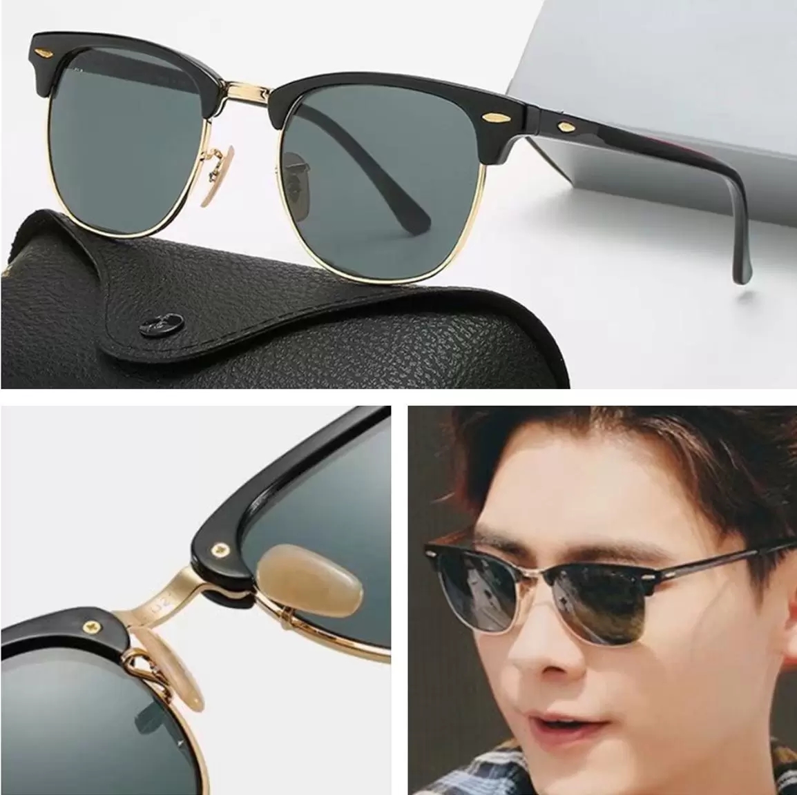 

Luxury New Brand Polarized Designer Sunglasses Men Women Pilot Sunglasses UV400 Eyewear Glasses Metal Frame Polaroid Lens Sun Glasses