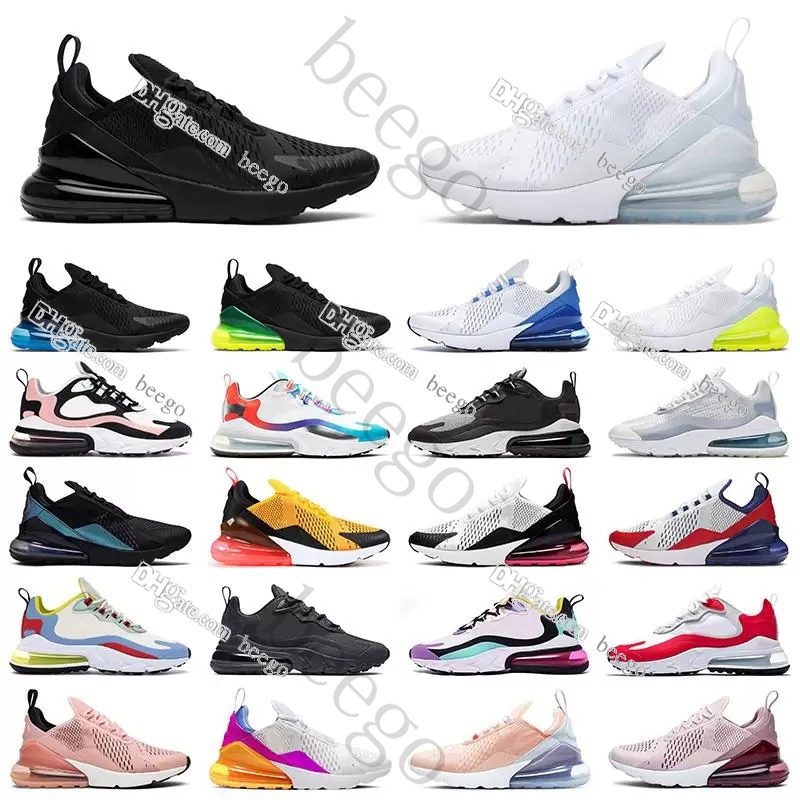 

27c triple white black 270 270s running shoes women men for cactus trails react bauhaus grey travis cinnamon throwback future sneaker sneakers trainer trainers off, #45
