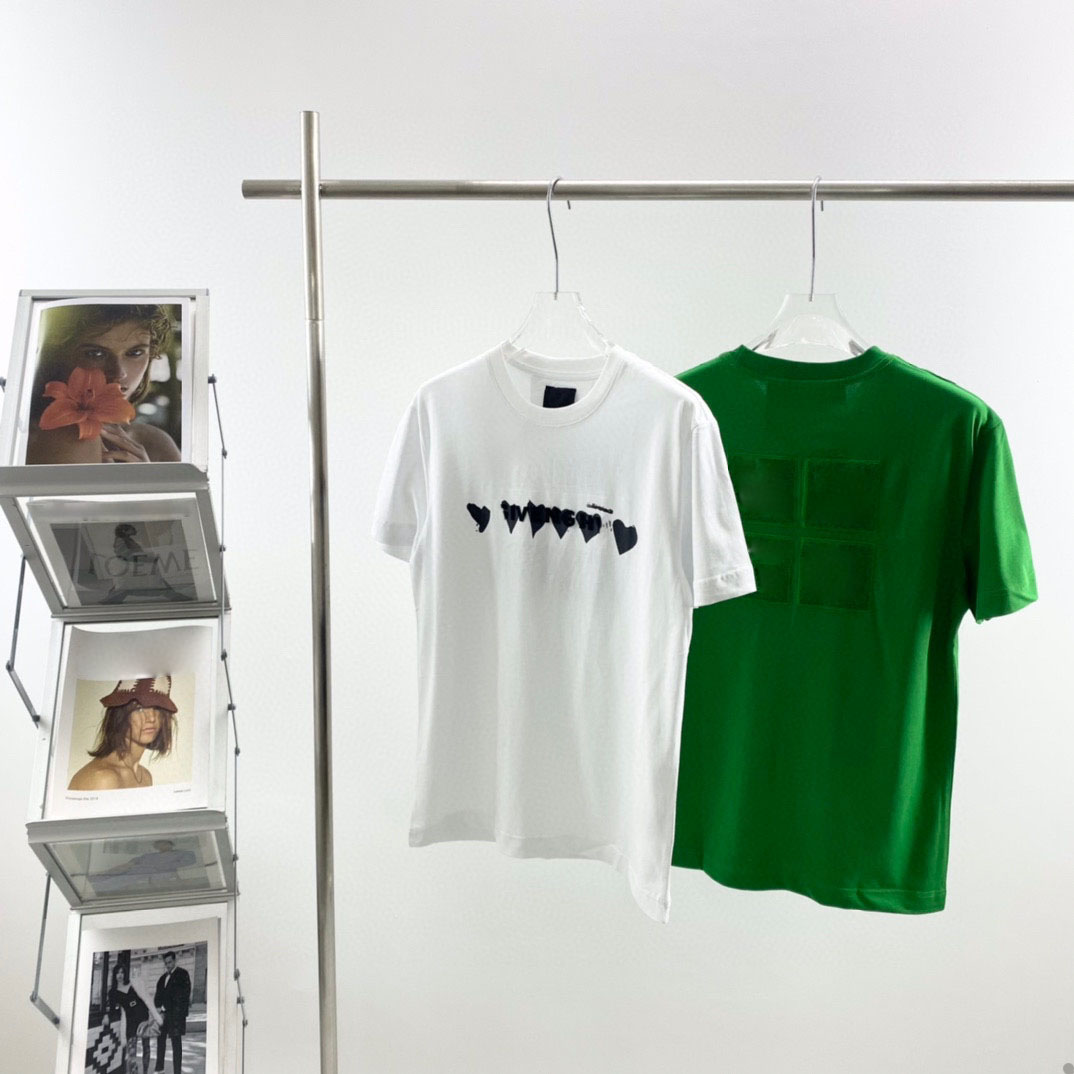 

2022ss spring and summer new shirt high grade cotton Sweatshirts printing short pants sleeve round neck panel T-Shirt Size: m-l-xl-xxl-xxxl Color: black white yx063