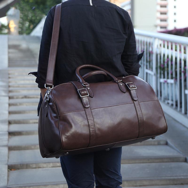 

Duffel Bags Shoulder Bag Leather Men's Genuine Big Designer Crossbody Messenger Handbags, 8905black