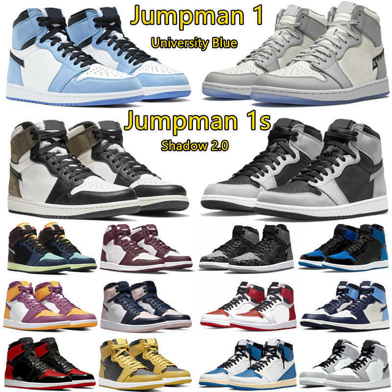 

Jumpman 1 High OG Mens Basketball Shoes 1s TS x fragment Bred Patent Dark Reverse Mocha University Blue Bio hack Rebellionaire Wolf Grey Men, Pay for box