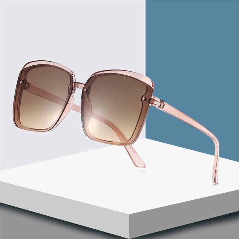 

Sunglasses 2022 Vintage Oversized Women Eyewear Big Frame Sunglass Goggle Female Oculos Cateye Design Sun Glasses