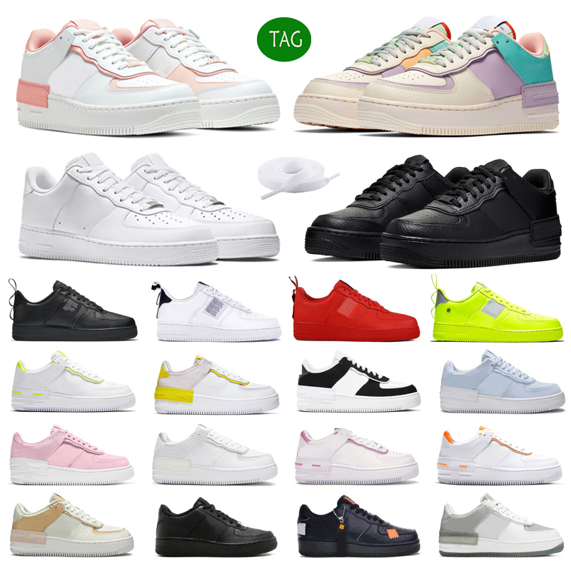 

2022 Platform Shoe Women Running Shoes Shadow pale ivory low black white coral pink Comfortable Outdoor men women trainers chaussures Sneakers 36-45, Triple black