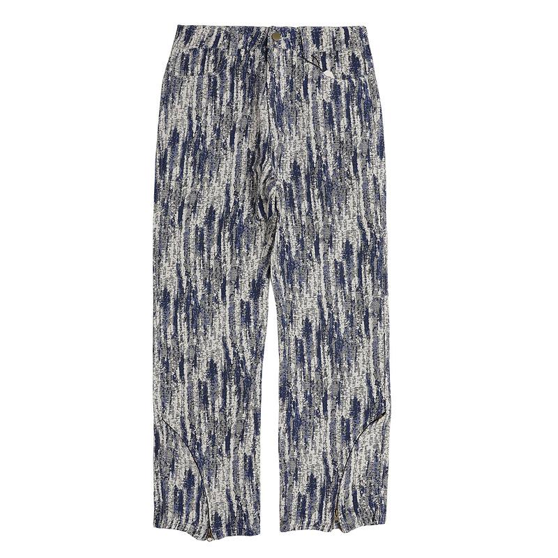 

Men' Jeans Tie Dye Striped Printed Denim Pants High Street Oversize Straight HipHop Retro Loose Homme PantMen