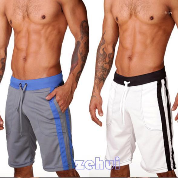 

Wholesale-Promotion Retail Casual Men's Soft S Loose Shorts Sweat Fifth Knee Length  L XL, Red