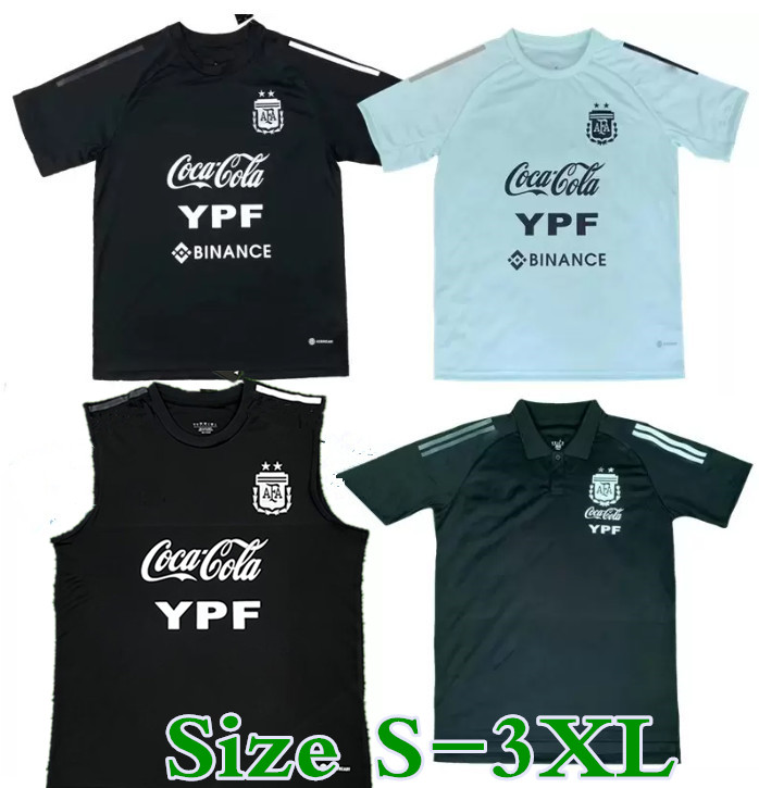 

XXXL Argentina training wear poLo shirt 2022 2023 DYBALA soccer jersey 22 23 Maillots de foot Maradona MESSIs football shirt uniform short sleeve Vest