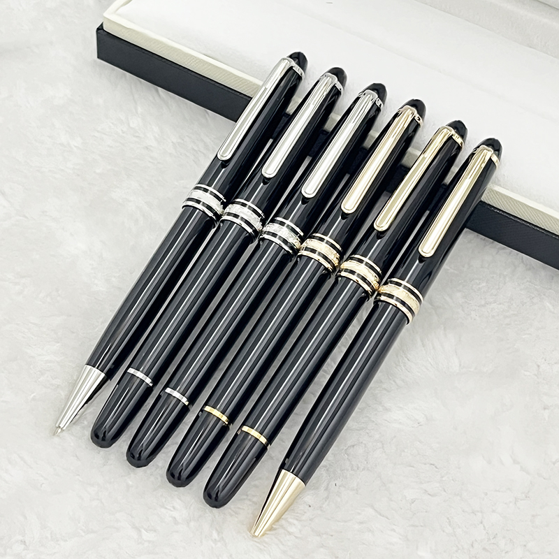

LGP Luxury Pen Black Resin 163 Classic Fountain Rollerball Ballpoint Pen Office School Supplies With Series Number