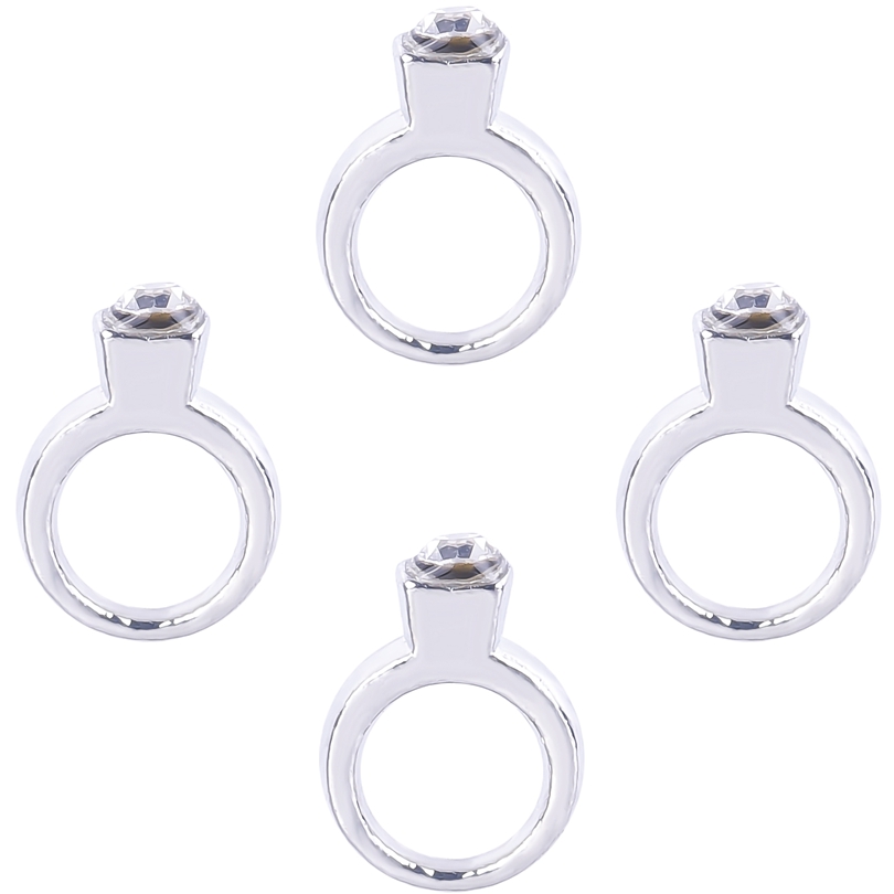 

20PC/lot silver crystal ring charm Floating Locket Charms Fit For Memory Magnetic Locket Pendant Fashion Jewelrys