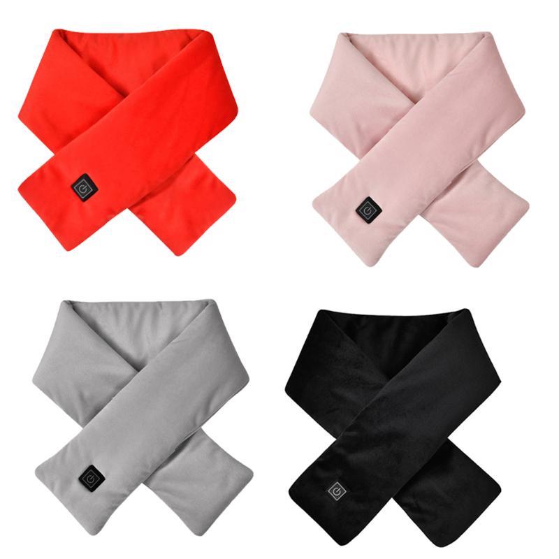 

Bandanas Winter Scarf USB Electric Heating 3 Modes Men Women Travel Warm Ski Scarves Heated Shawl Outdoors Indoors Neck Collar