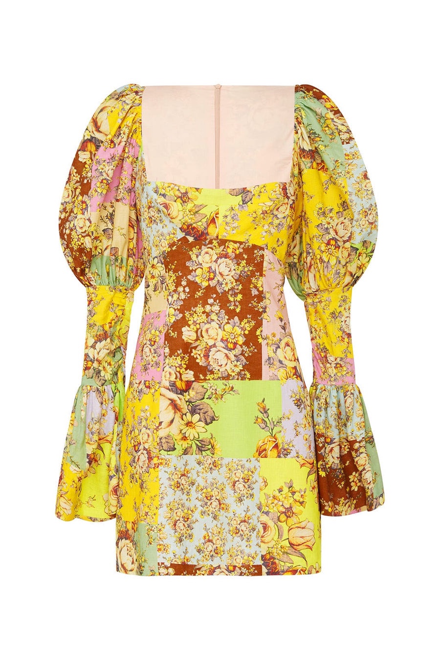 

Luxury designer designs linen color matching dress, Purple