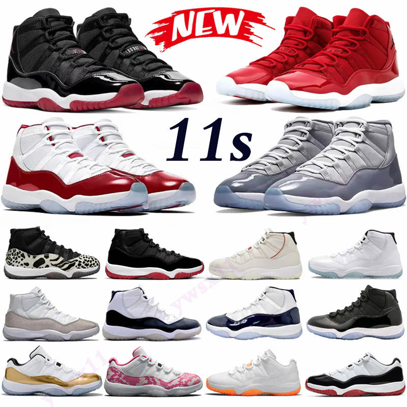 

2022 Newest Cool Grey 11S Mens Basketball Shoes 25Th Anniversary Low Legend University Blue White Bred Concord Cap And Gown Men Women Sneakers Trainers, Box