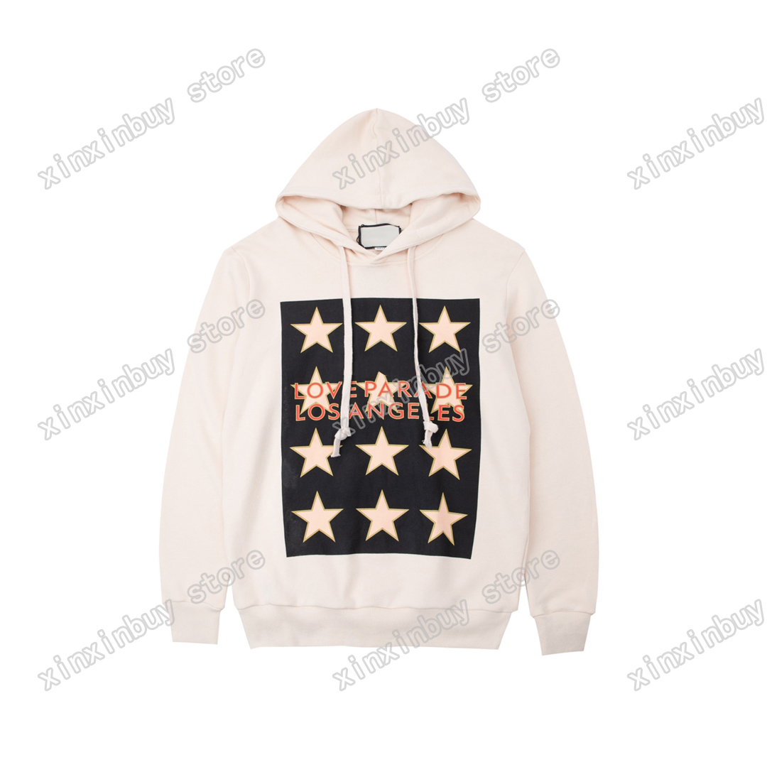

22ss Men Women designer Sweatshirts Hoodies LOVE Parade letter print casual high quality fashion men Apricot black S-XL