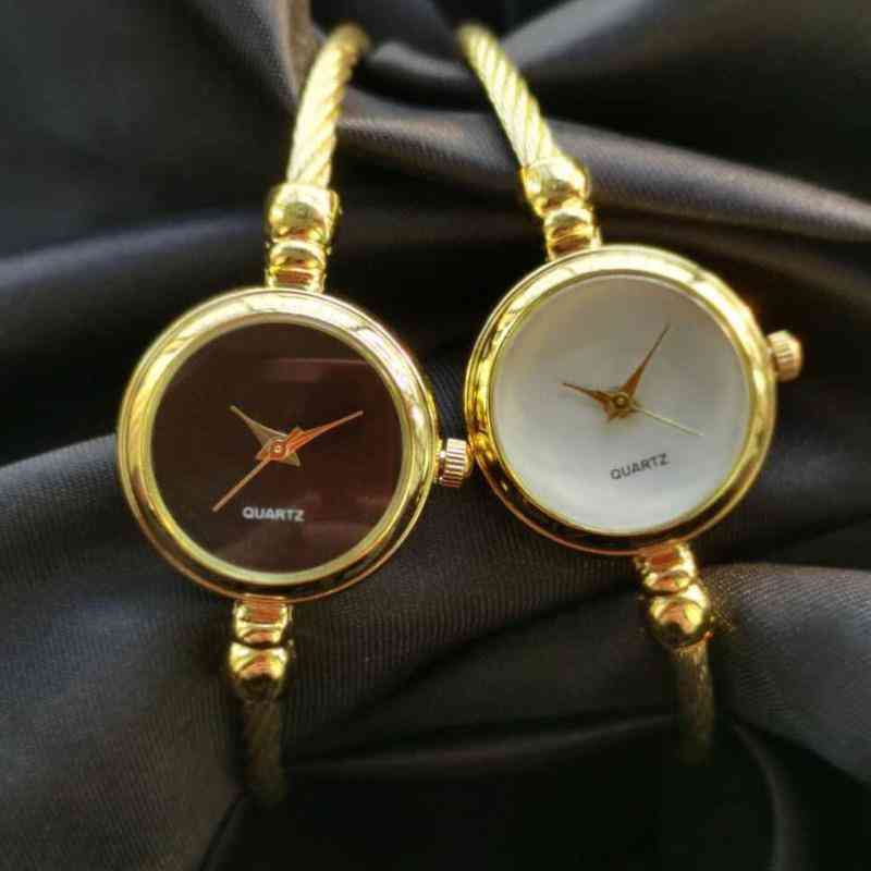 

High Quality Double G Designer Watch Fashion Gold Plated Bracelet Mini Round Watch Water Resistant Quartz Dial ins Luxury Jewelry women, Black