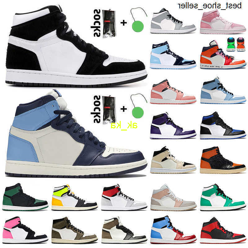 

10 days delivered 2021 Hot Selling Jumpman 1 1s High OG Twist Obsidian UNC 1s Basketball Shoes Melody Fearless Dark Mocha Valentines Day Tra, Item39 mid white shadow 36-46