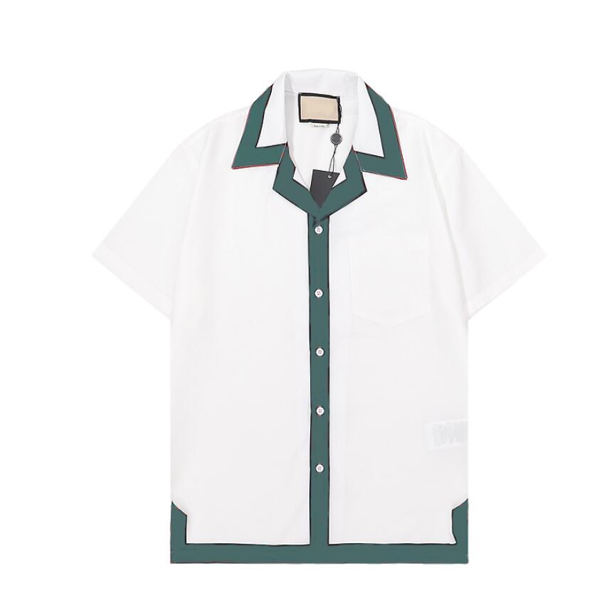 

Mens Short Sleeve Shirts Summer Designer Tees Polos Men T-Shirts Fashion Cotton Blend Casual Solid Color T-shirt -3XL, White