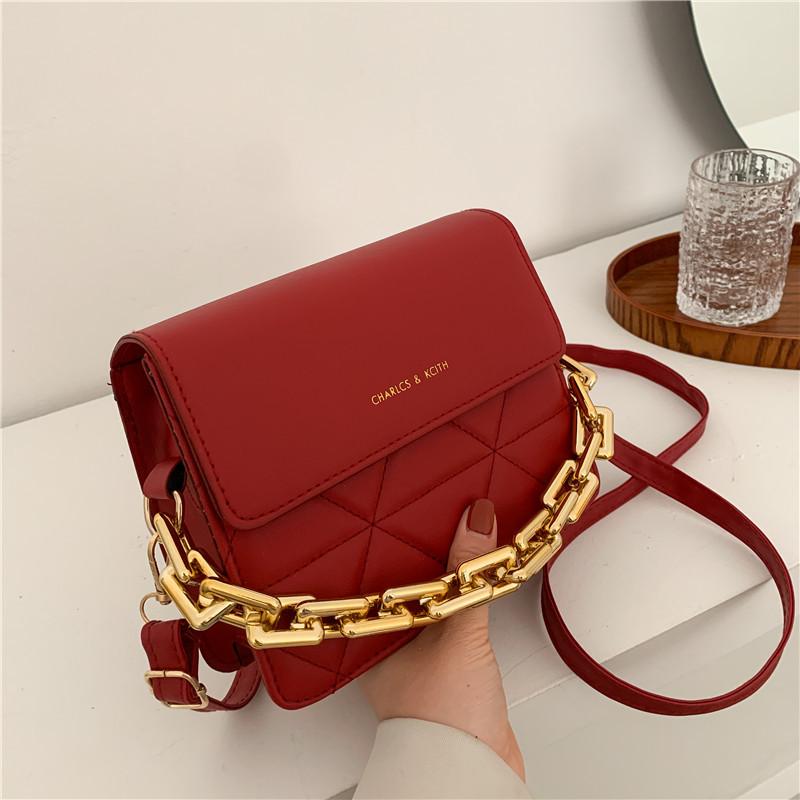 

Evening Bags Trend PU Leather Crossbody Bag Adjustable Women Handbag Shoulder Female Designer Purse Chain Fashion Lattice, White