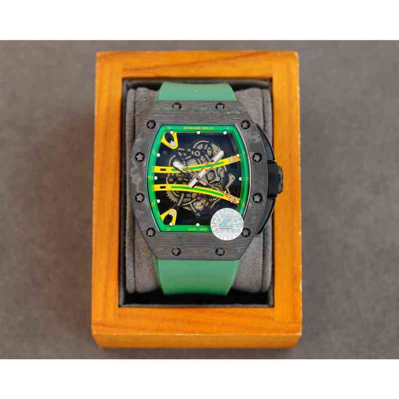 Luxury Watches for Mens Mechanical Watch Richa Mill Rm59-01 Fully Automatic Mechanical Movement Sapphire Mirror Rubber Watchband Swiss Brand