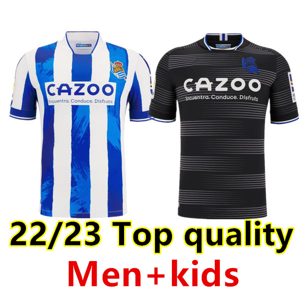

Real Sociedad 2022 2023 Soccer Jersey OYARZABAL X PRIETO PORTU DAVID SILVA Football Shirt JUANMI 22 23 Carlos Fernandez camiseta de futbol Men kit kids Equipment, 22/23 away