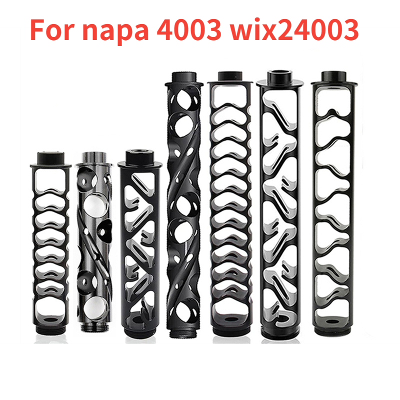 6inch 10inch Extension Spiral 1/2-28 5/8-24 Oil Filters Threaded Single Core Aluminum Tube 1/2x28 5/8x24 Car Fuel Filter Solvent Trap For NAPA 40-image-764897388