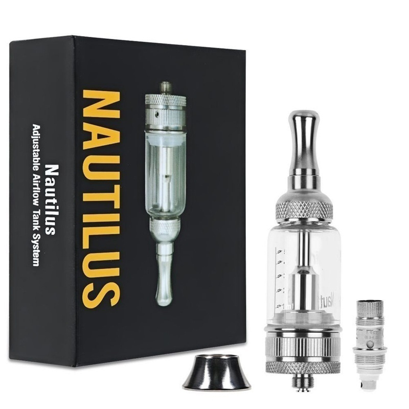 

Nautilus Atomizer 2ml/5ml Top Airflow Control Aspire Nautilus Mini Tank Leak Proof with BVC Coil Glass Tube Vaporizer Tank