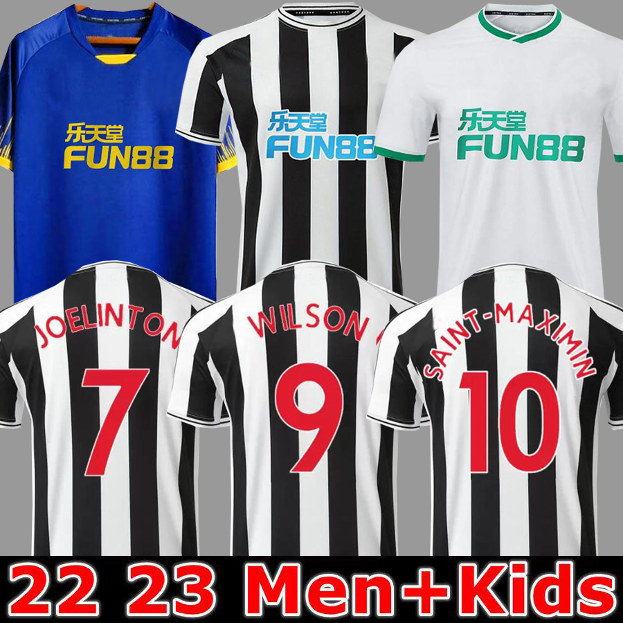 

Newcastle WILSON SAINT-MAXIMIN BRUNO G. 2022 2023 Soccer Jersey Retro TRIPPIER MURPHY SHELVEY 22 23 Football Shirt Kids Kit Shearer WOOD TARGETT home 3rd united, 22 23 home aldult epl