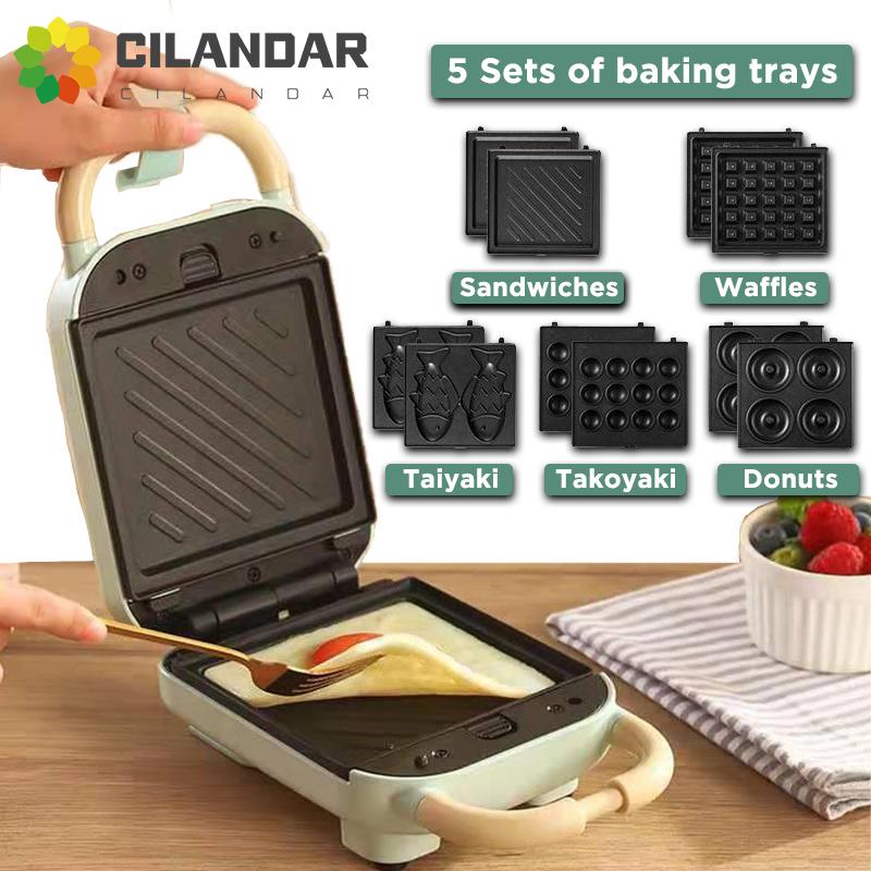 

Bread Makers Mini Sandwich Machine Breakfast Maker Multi Cookers Toasters Electric Ovens Plates Pancake Waffle Donuts