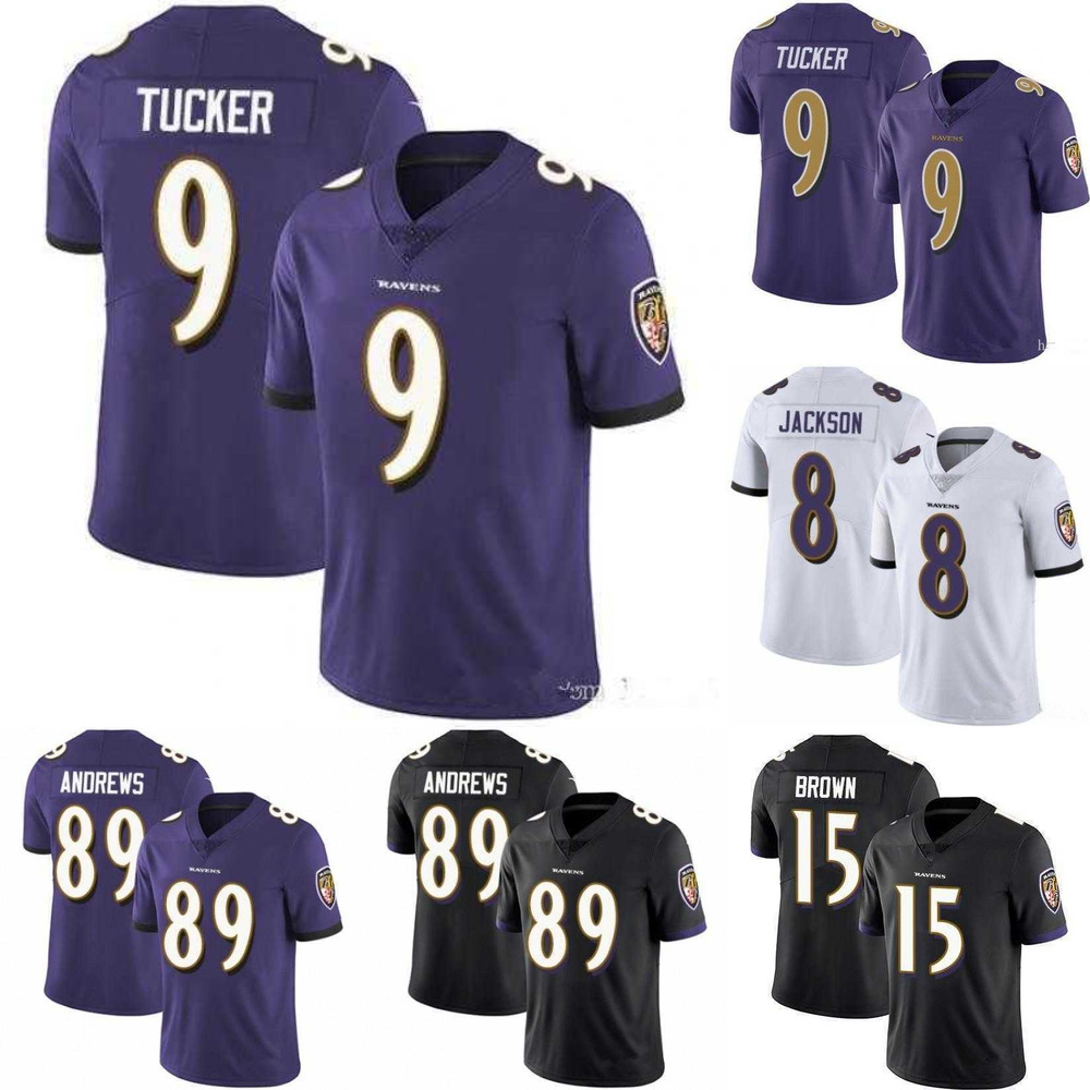 

Men Baltimore''Ravens''women youth 9 Justin Tucker 8 Lamar Jackson 89 Mark Andrews 44 Marlon Humphrey 15 Marquise Brown Football Jerseys, Color