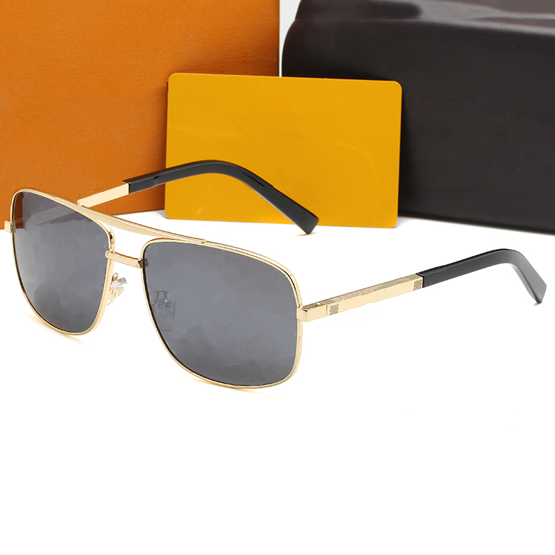 

Designer Men Square Classic Sunglasses Driving Fishing Sun Glasses Summer Drive Outdoor Touring Metal Eyewear UV400 Protection