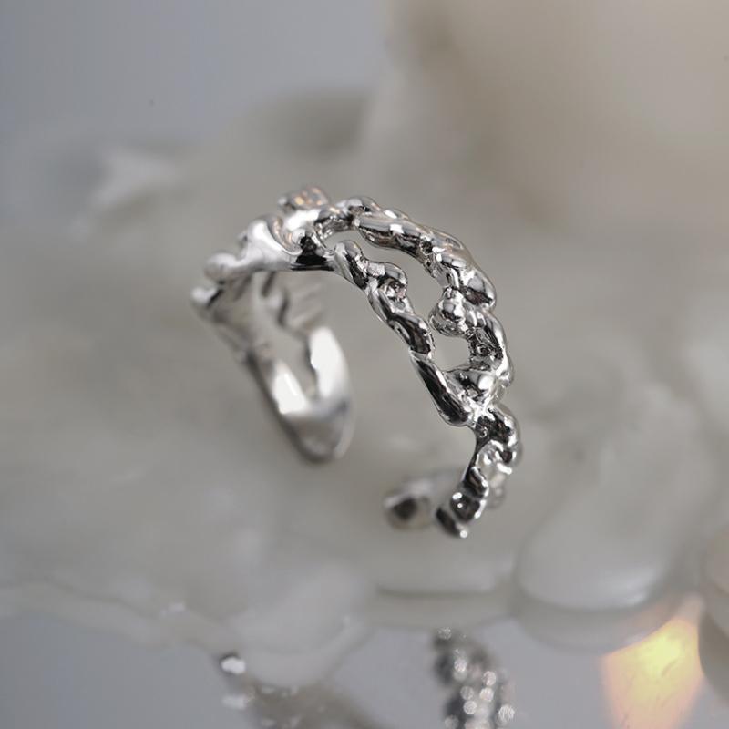 

Wedding Rings French Luxury Zircon Open For Women 2022 Fashion Simple Adjustable Gothic Finger Jewelry Party Girl's Sexy RingWedding