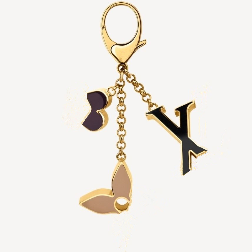 

Beautiful Keychain Key Buckle Letters Design Handmade Leather Keychains Men Women Bag Pendants 13 Option Top Quality