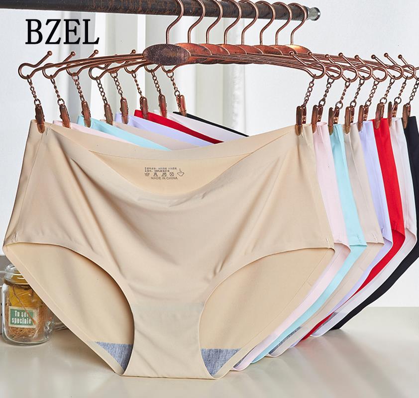 

Women Panties Silk For Woman Seamless Female Underwear Soft Underpants Soild Pantys -xxl Lingerie Drop, Purple