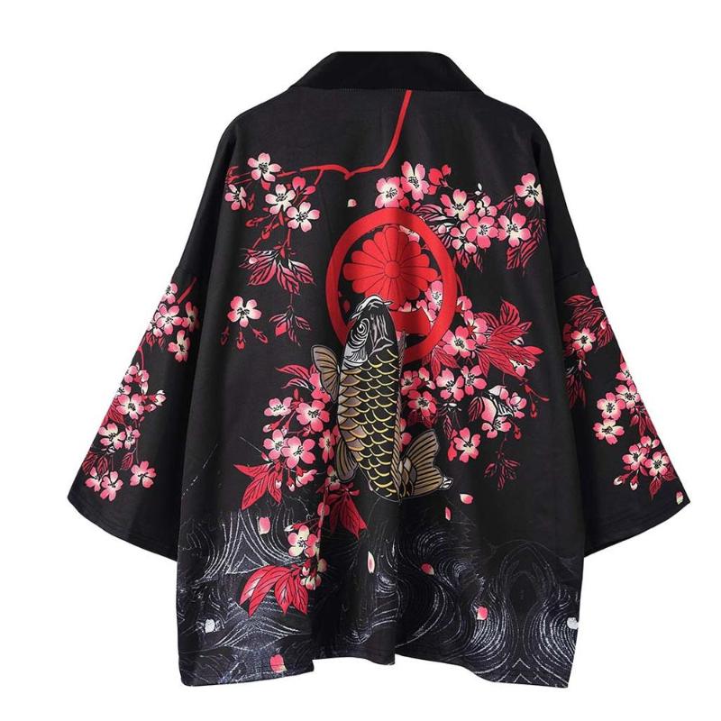 

Ethnic Clothing Japanese Kimono Cardigan Men Haori Yukata Male Samurai Costume Jacket Mens Shirt HaoriEthnic