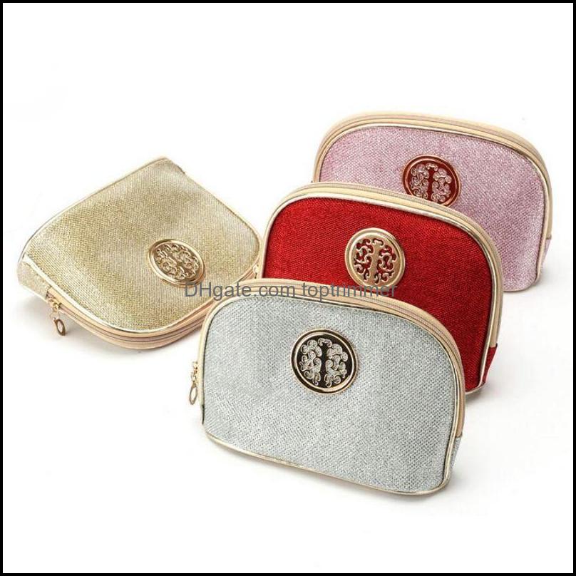 

Other Health Beauty Items Waterproof Women Cosmetic Shell Bag Travel Make Up Bags Pvc Makeup Case 7 Colors For Dhmst