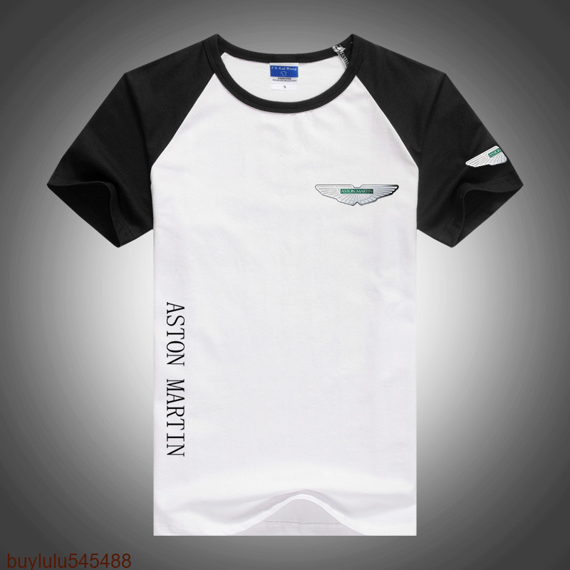 

2022 New F1 Cars Formula One Short Sleeve t Shirts Summer Aston Martin Men O-neck Color Block Round Neck Raglan Patchwork Casual Sports Tee Top