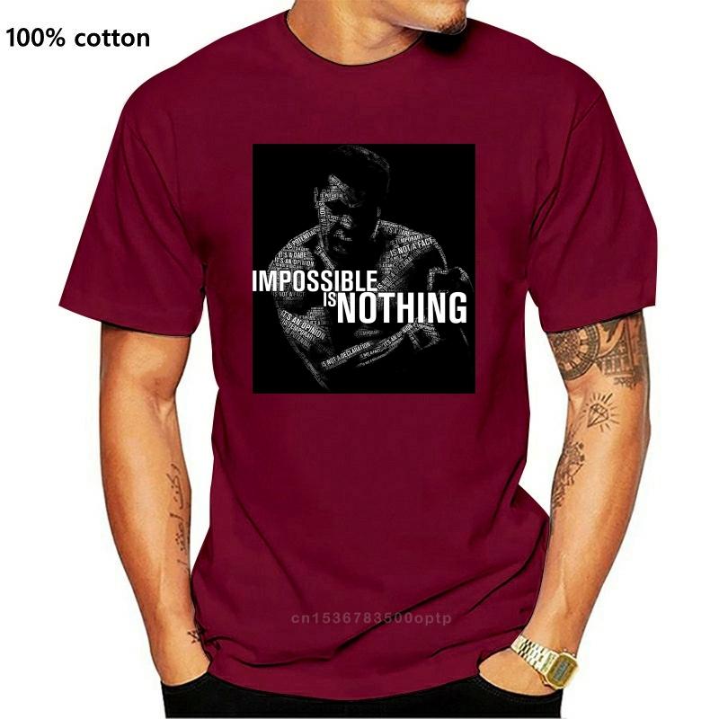 

Men' T-Shirts Mohamed Ali Impossible Is Nothing 15 Tee T- Shirt(1, No picture