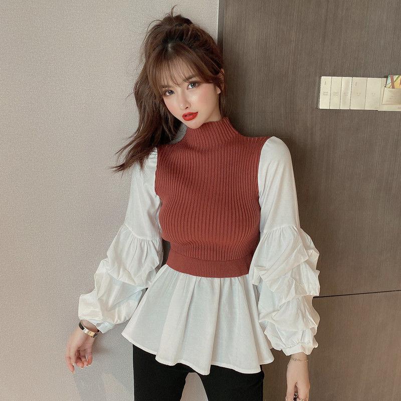 

Women's Sweaters Spring Woman Casual Long Sleeve Knitted Sweater Pullover Female Style Slim Pull Knitwear Jumper Shirts G47Women's, Gray