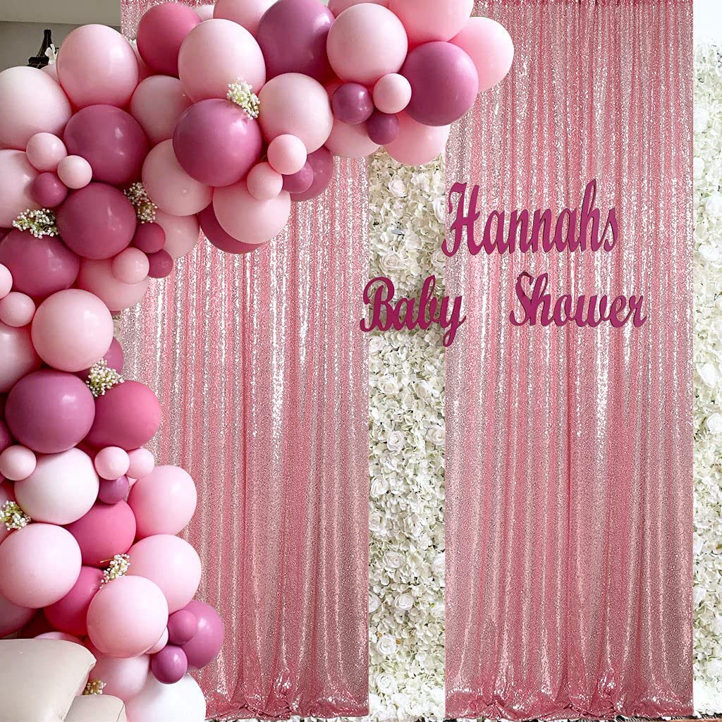 

Sequin Backdrop Curtains Panels Photography Backdrop Glitter Curtains Background for Christmas Wedding Baby Shower Party Decor, As described