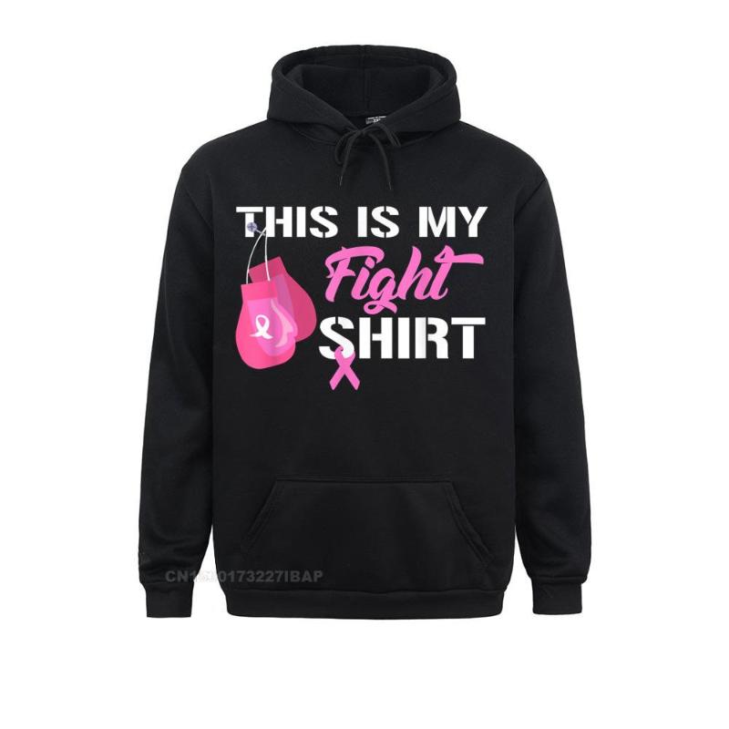 

Men' Hoodies & Sweatshirts This Is My Fight Shirt Breast Cancer Fighter Believe Shirts Coupons Holiday Long Sleeve Adult Print Clothes, Black