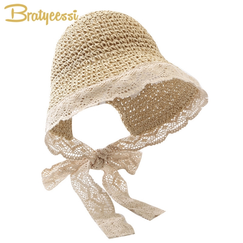 

Renda Anakanak Panama Topi untuk Anak Perempuan Jerami Bayi Musim Panas Anak Berjemur Topi untuk Anak Perempuan Pantai Bayi Gadis Cap 1 Pc 220611, Brown