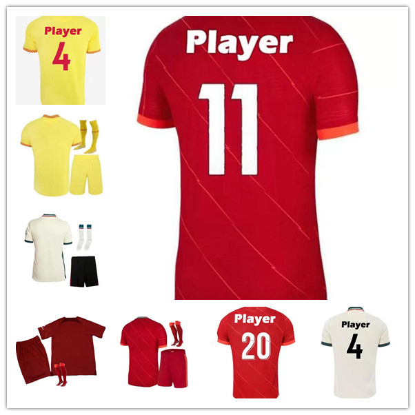 

Soccer jerseys For 21 22 23 Jersey A.BECKER #1 M.SALAH #11 MANÉ #10 THIAGO #6 jersey Futbol Men Uniforms Third Away Player Version Fans Sancho Quick Dry Breathable women, 18