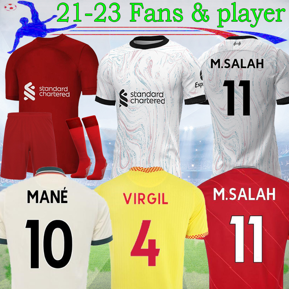 

22 23 LiverP00L Soccer Jerseys SALAH FIRMINO THIAGO KONATE LVP Football Shirt 2021 2022 2023 VIRGIL Diogo Jota MANE KEITA JONES Thailand quality Adults and kids 16-4XL, 22-23 away fans