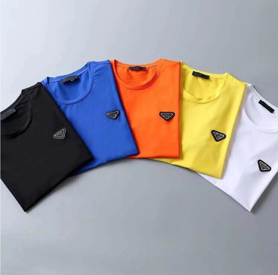 

2022 Mens fashion t shirt Designers Men Clothing black white tees Short Sleeve women' casual Hip Hop Streetwear tshirts, Black(back logo)